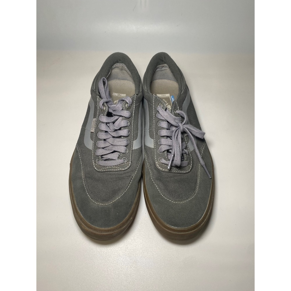 Vans Gilbert‎ Crockett Pro Skate Shoes Grey Gum Sole Canvas Suede Low Top